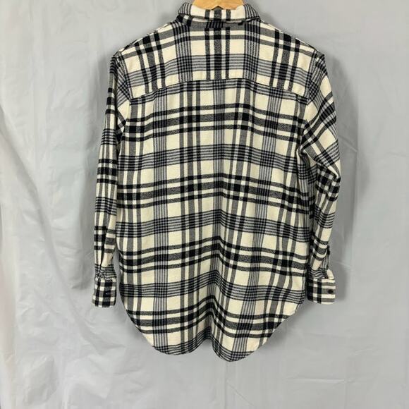 Madewell Flannel Button Down Top Women’s sz small oversized - Picture 5 of 7